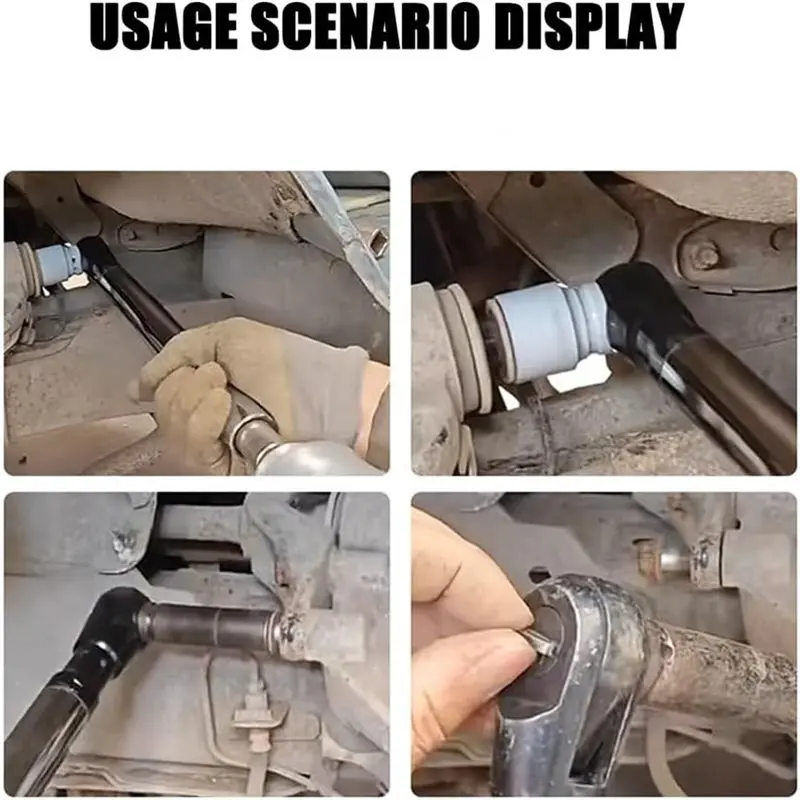 مفتاح تمديد كهربائي ABGH متعدد الوظائف مقاس 1/2 بوصة مع وظيفة التأثير، يتضمن 4 محولات تحويل، للمساحات الضيقة #3