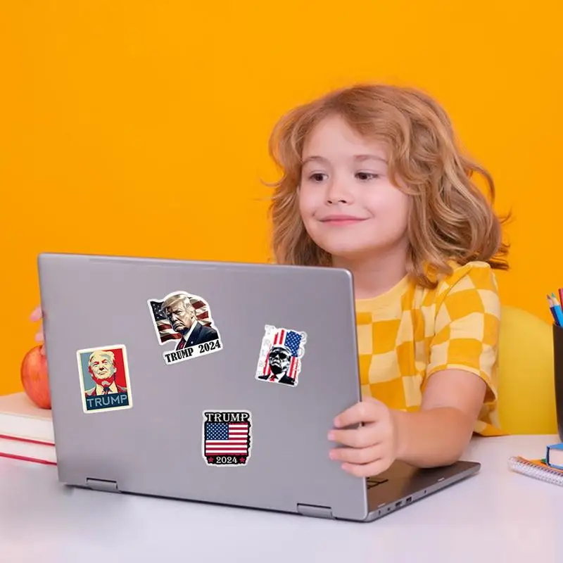 President สติกเกอร์รถ2024ชุดสติ๊กเกอร์ติดรถยนต์50ชิ้น & ชุดสติ๊กเกอร์อเนกประสงค์2024กันน้ำได้สำหรับแล็ปท็อปติดผนังหน้าต่างรถบรรทุก