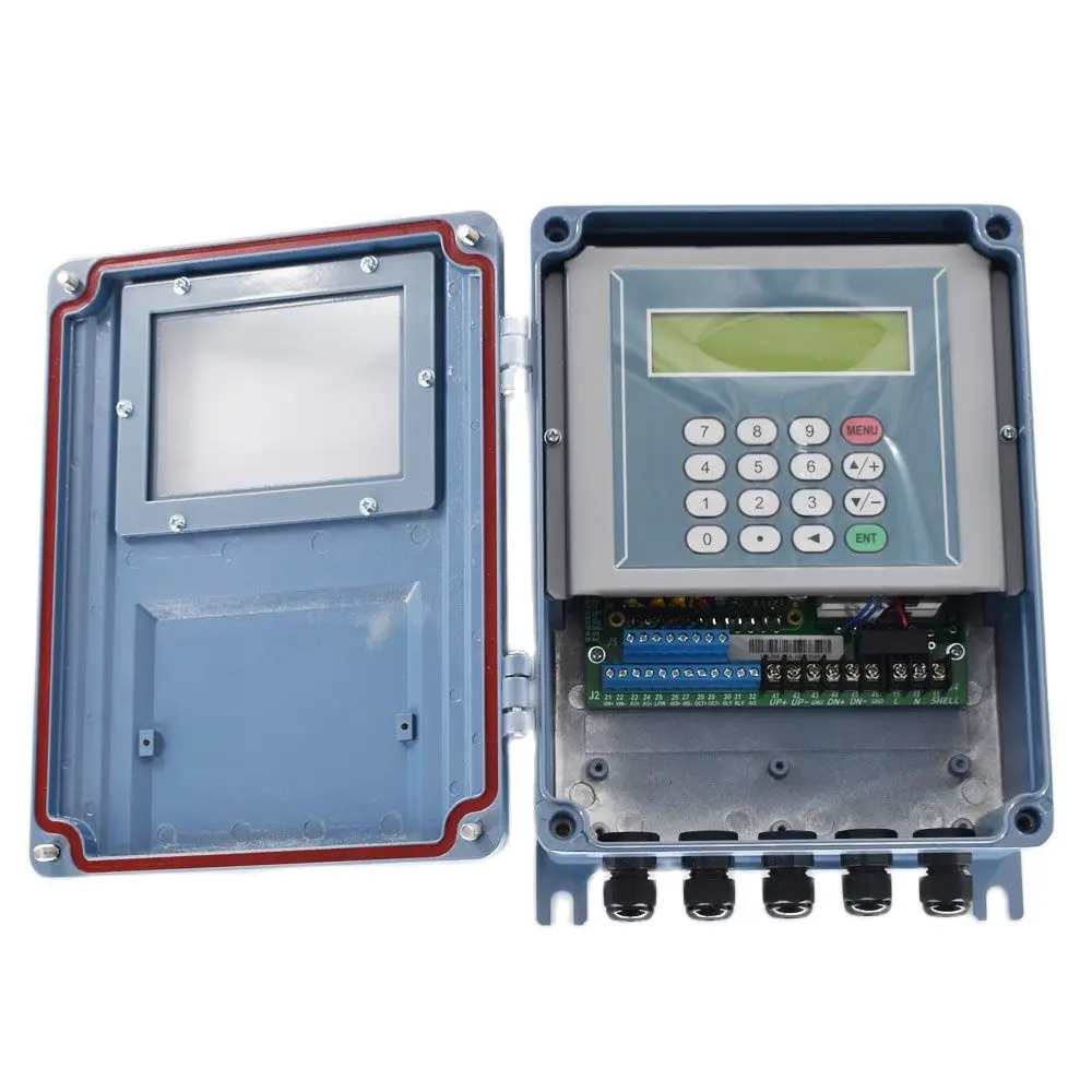 Ultrasonic Liquid Flow Meter RS485 Modbus TDS-100F Fixed Wall-mount Digital flowmeter DN50-700mm M2 sensor