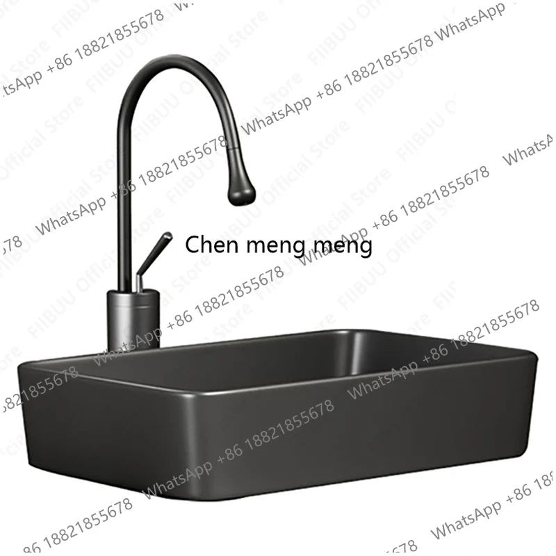 

Rectangular Silver Grey Porcelain Ceramic Vessel Sink Above Counter Lavatory Bathroom Vanity Table Sink Glazed White WashBasin