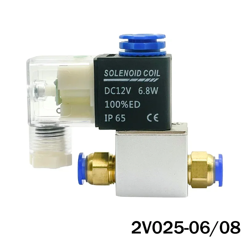 

2V025-06/08 DC12V DC24V Ac220v AC110V AC24V Air Two-Position Two-Way Electromagnetic Valves Pneumatic Solenoid Valve