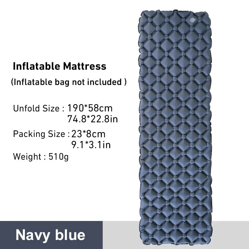 WESTTUNE Camping Slaapmatje Ultralicht Opblaasbaar Matras Draagbare Outdoor Luchtkussen Slaapmat voor Reizen Wandelen