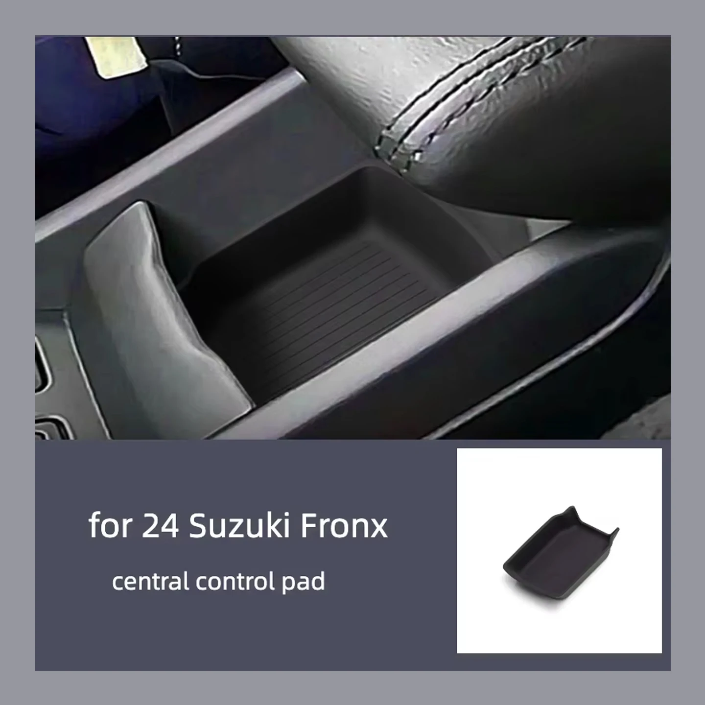 For 24 Suzuki Fronx Silicone Central Control Panel Dustproof and Waterproof Silicone Mat Decorative Case Central Organizer