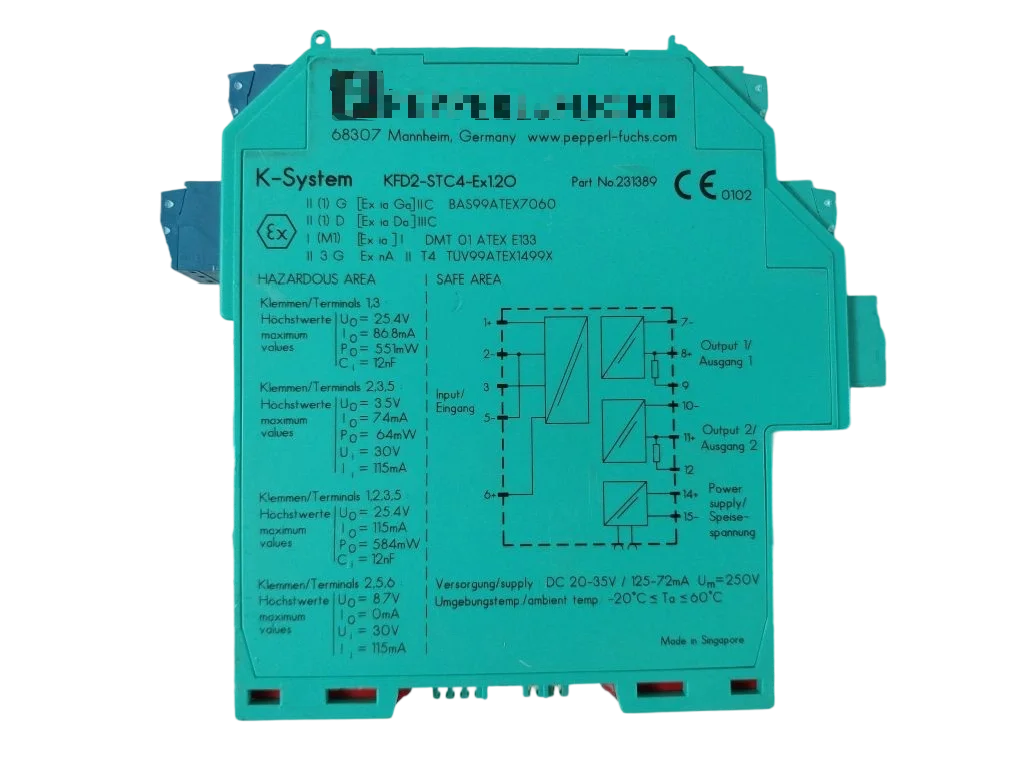 Fuente de alimentación del transmisor SMART KFD2-STC4-Ex1.2O