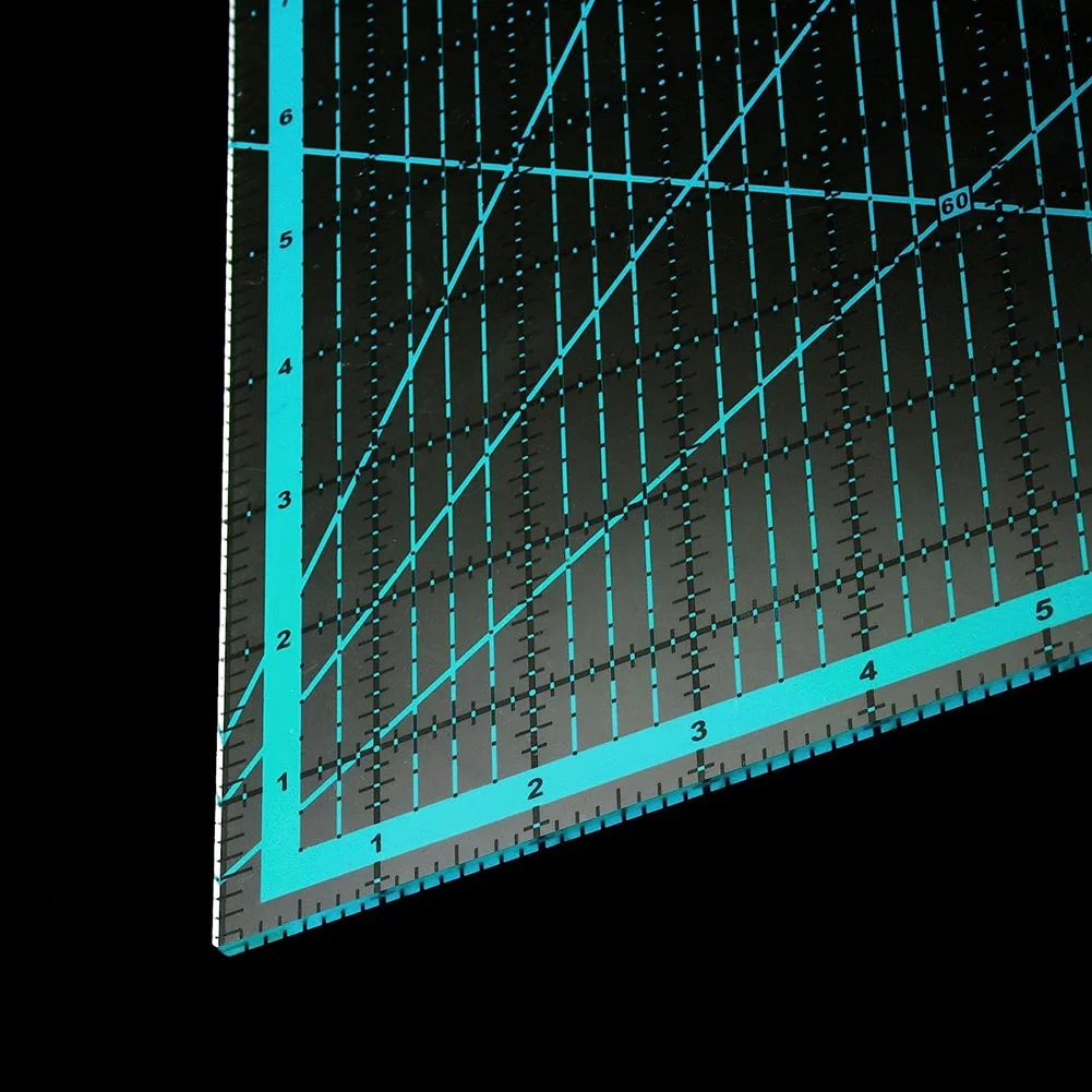 

MAKE-6 шт. Линейка для квилтинга Линейка для глажки Квадратная акриловая линейка для квилтинга и акриловая линейка Clear Mark