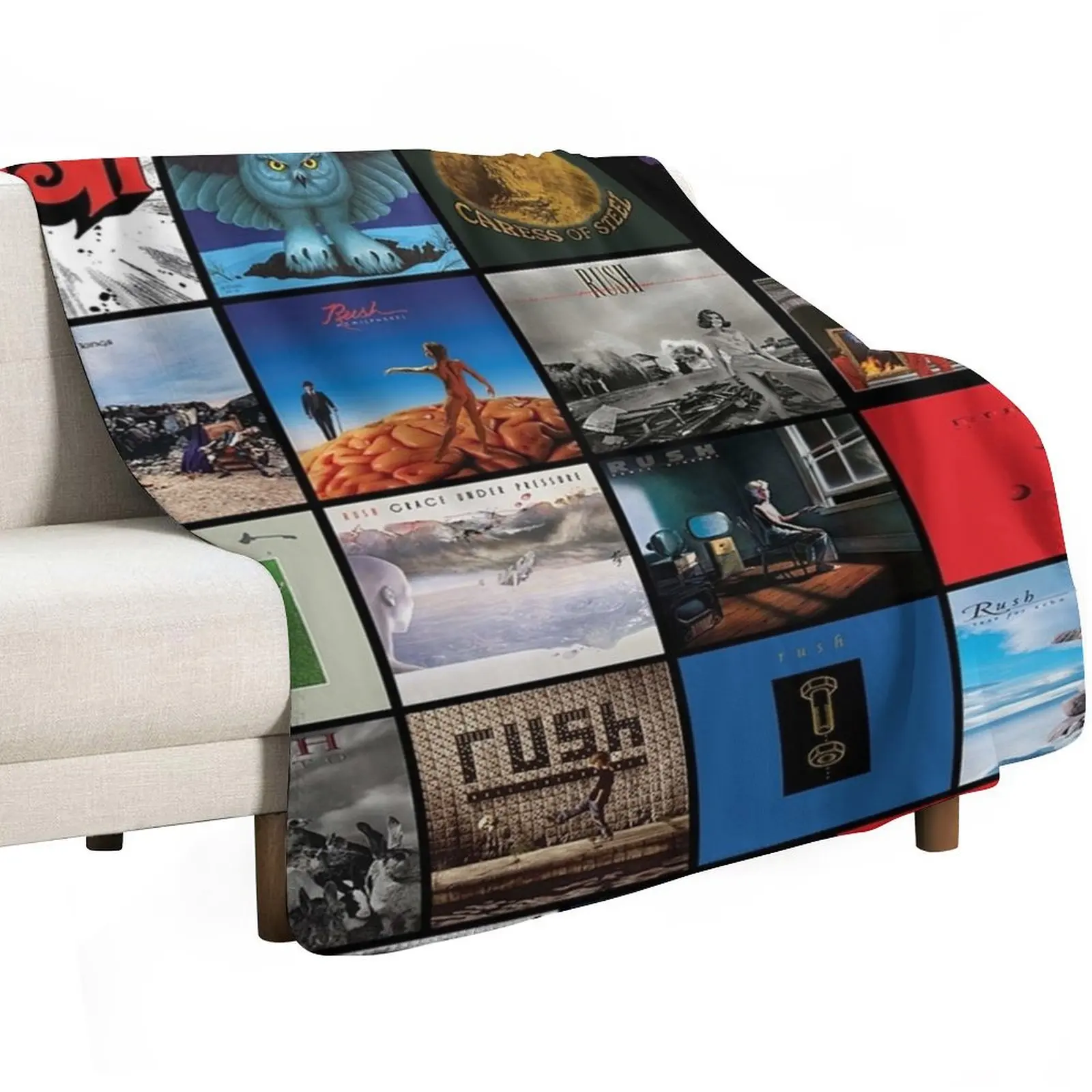All Album Posters RushBand Completed || 007 Throw Blanket Single Designers Softest Beautifuls Flannels Blankets