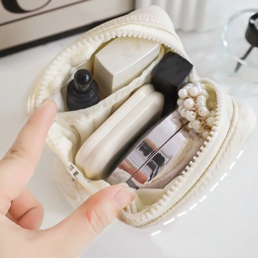 Makeup Pouch Earphone Case Earphone Storage Pouch Organizer Zipper Data Cable Bag Kawaii Mini Coin Purse Sanitary Pads