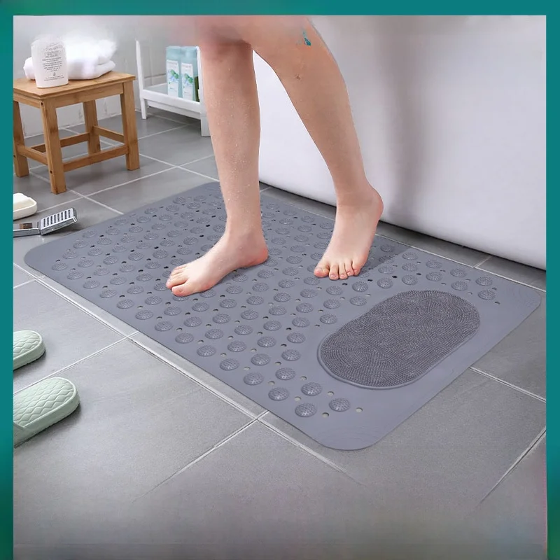 

Летняя акция: Противоскользящий коврик для ванной комнаты, квадратный, для массажа ног, для туалета, для душа, пластиковый напольный коврик, нескользящий коврик для ванны