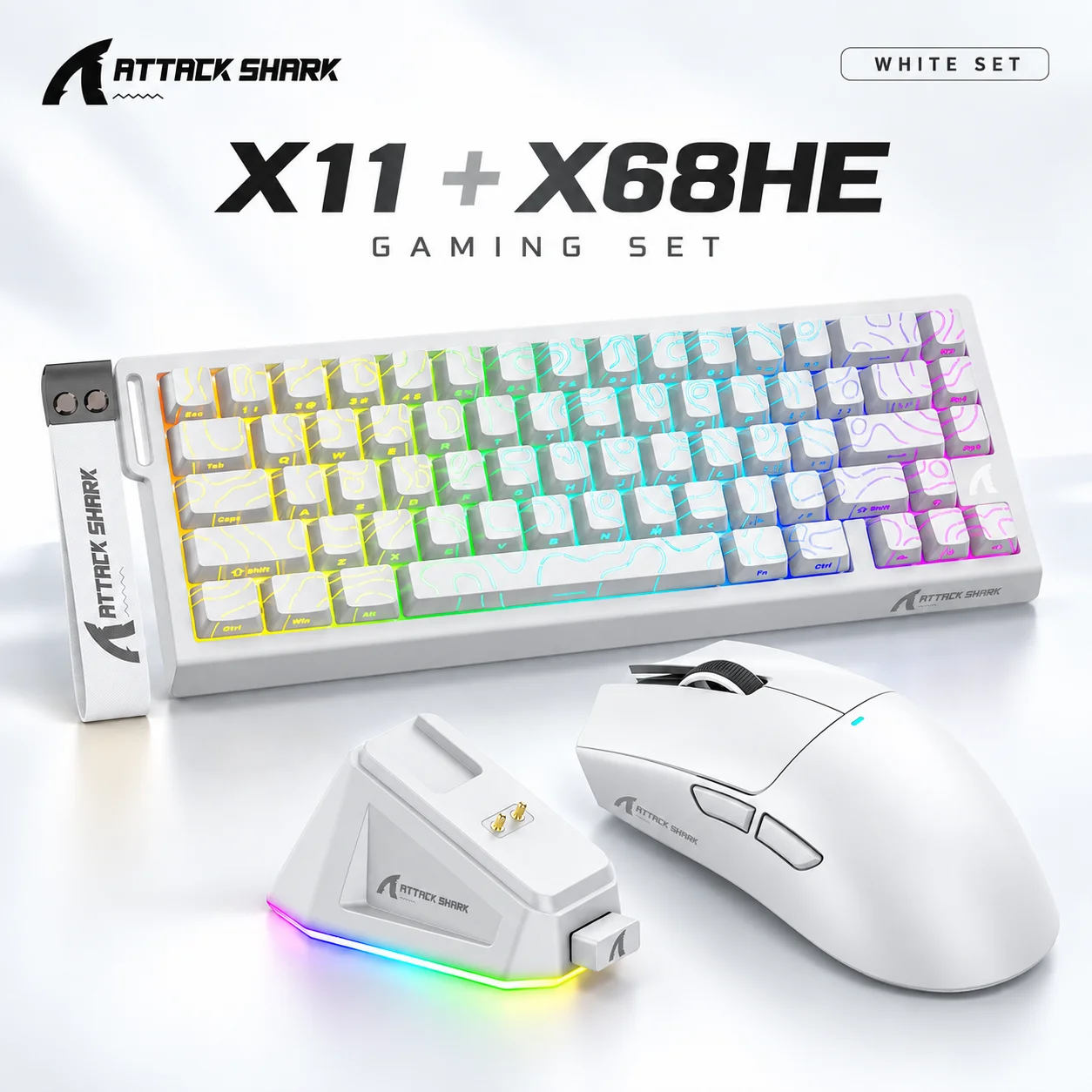Gaming Keyboard Mechanical Wireless - فأرة الألعاب اللاسلكية متعددة الأوضاع ATTACK