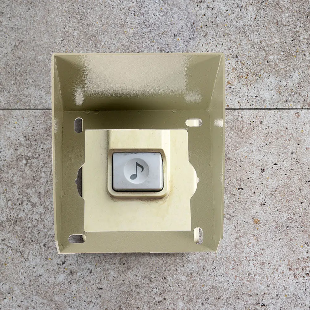 2Pcs Waterproof Doorbell Switch Cover Outdoor Iron Protective Shell Weatherproof Wall Socket Box Rainproof Plug Outlet Protector