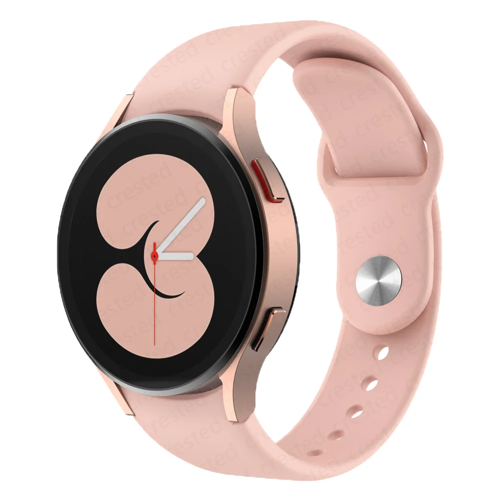 

No Gaps Strap For Samsung Galaxy Watch 4 classic 46mm 42mm Silicone Sport Bracelet Galaxy Watch 4 44mm 40mm 5 pro 45mm band