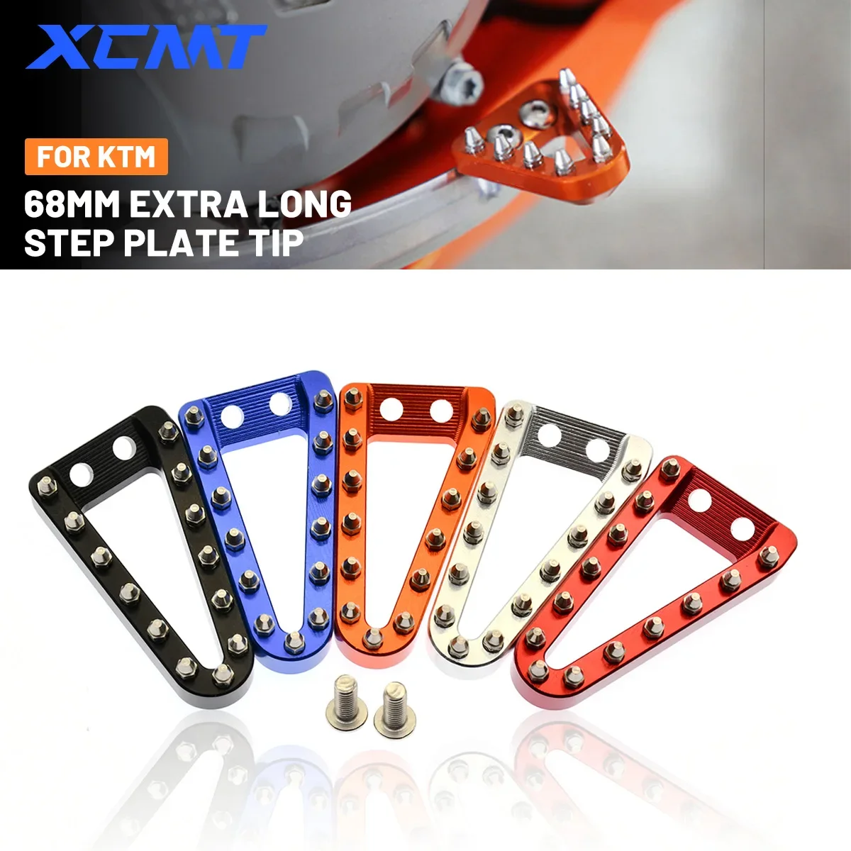 

68mm Rear Brake Pedal Lever Step Plate Tip For KTM 125 150 250 300 350 400 450 500 XC XCF XCW SX SXF EXC EXCF TPi 6D 2016-2023