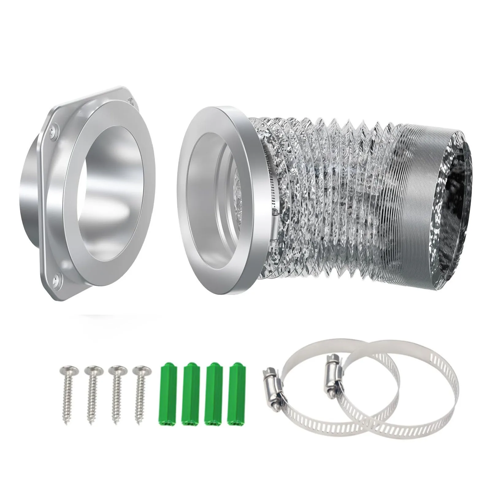 Magnet Dryer Vent Coupling Self Alignment Airtight Seal Dryer Ventilation Port Exhaust Connector Kit Magnet Dryer Vent Coupling