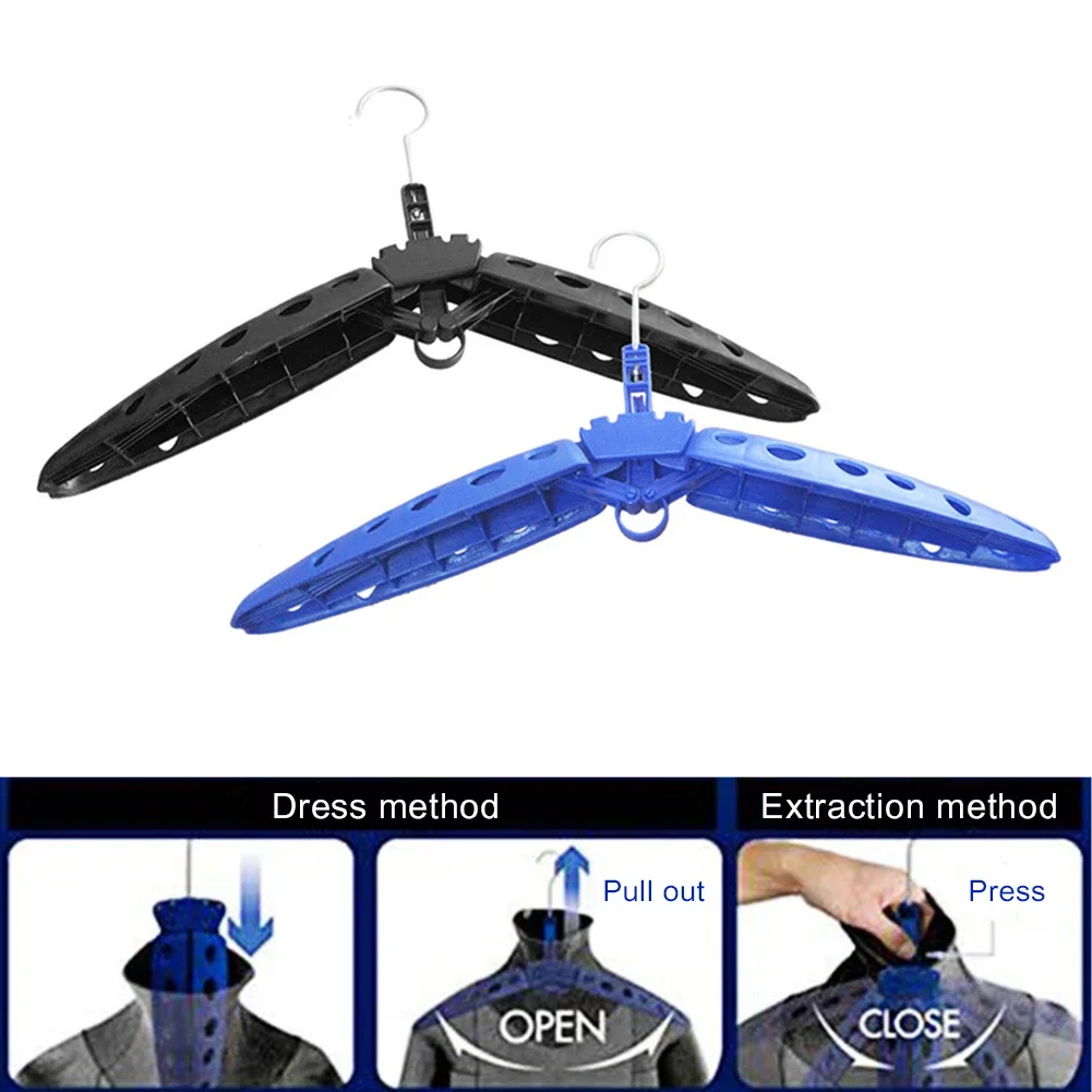 Foldable Wetsuit Hanger Diving Surf Drysuit Outdoor Travel Swimwear Hanger Stand Fast Dry Surf Diving Suit Thickened Drying Rack