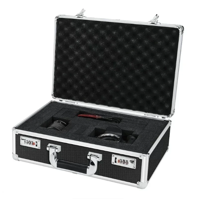 Multifunctional Aluminum Alloy Hardware Tool Case, Portable DIY Equipment Storage Box with Hand Handle for Home Repair Use