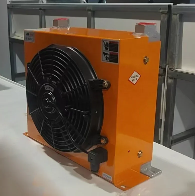 100L مبرد الزيت الهيدروليكي المبرد مبادل حراري AH1012T 24 فولت 12 فولت تيار مستمر RTS 7KW قدرة التبريد