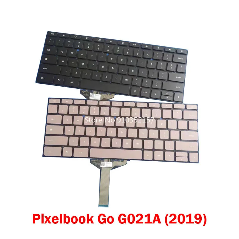 

Laptop Replacement Keyboard For Google Pixelbook Go G021A 2019 13.3' United States US Black/Pink NO Frame New