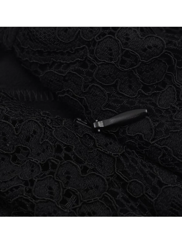 Frauen Hosen 20225 Neue Mode Frauen Spitze Druck Laterne Hosen Dünne Halb Transparent Lange Hosen 2025, Sommer Herbst Elegante Hosen