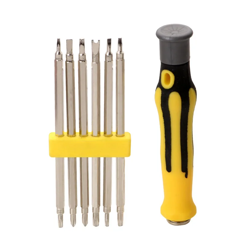 

6 Hl1 Special-shaped Screwdriver Multifunctional Strong Magnetic Screwdriver Bit Set Hex Torx Screwdriver Hand Tool