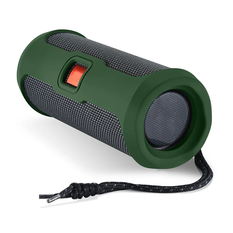 Silicone Cover Case Waterproof Protective Cover Anti Drop+Shoulder Strap For JBL FLIP ESSENTIAL 2 Wireless Speaker