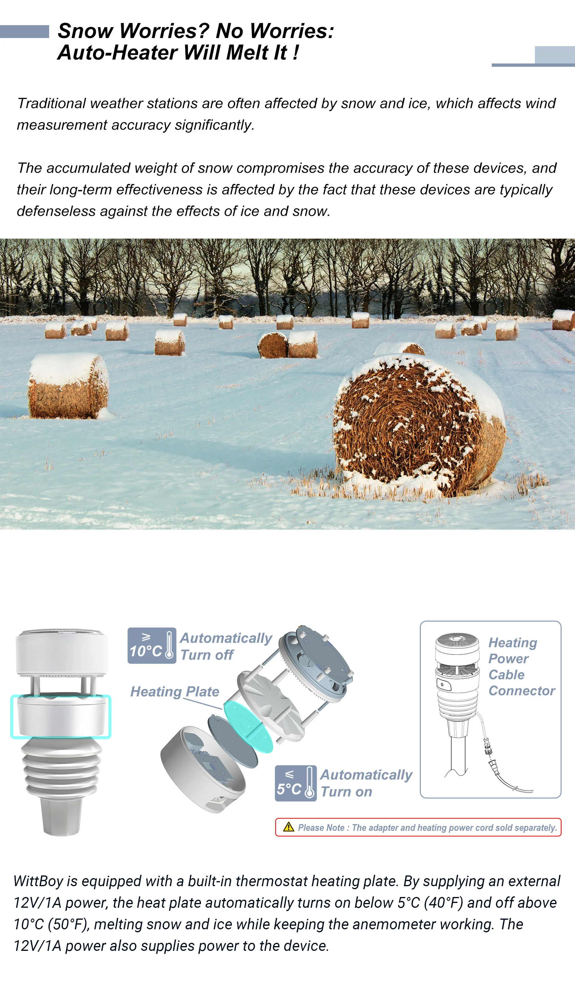 Ecowitt GW3001 Wetterstation, IoT Wi-Fi Hub mit SD-Karten-Datenspeicher, 7-in-1 Solarbetriebener Haptischer Regensensor für den Außenbereich – Detail 16