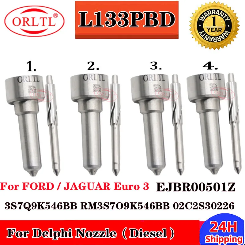 4PCS L133PBD L133PBC 22655E Diesel FOR FORD JAGUAR EJBR00501Z EJDR00501Z 3S7Q9K546BB RM3S7Q9K546BB 02C2S30226 Oil Nozzle Euro 3