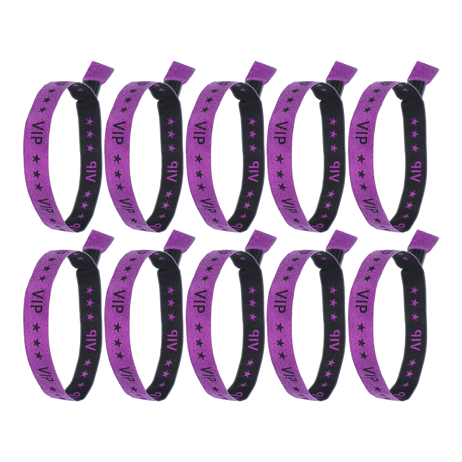 

20 Pcs Party Ring Cloth Wristbands Vip Event Bracelets Festival Colored for Events Celebration
