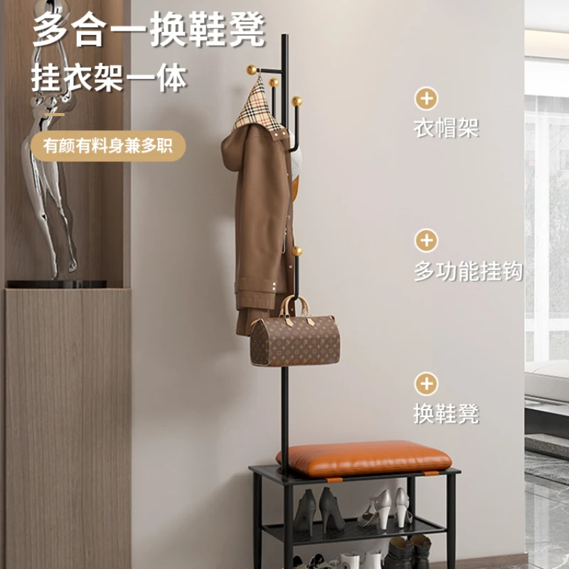 Shoe stool into the bedroom luxury simple shoe cabinet home online celebrity multifunctional floor-to-ceiling coat rack.