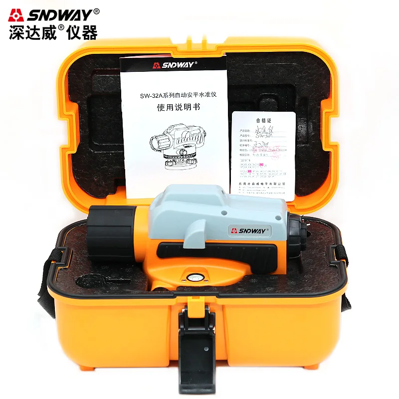 Automatic Level 32X Optical Transit Survey Auto Level High Precision Level Gauge Measure Meter Machine