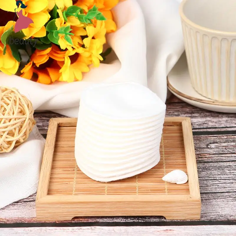 Lavável Algodão Maquiagem Removedor Pads, Face Cleaner, Limpeza Facial Wipes, Cuidados Com A Pele, Ferramenta De Beleza, Reutilizável, 100Pcs