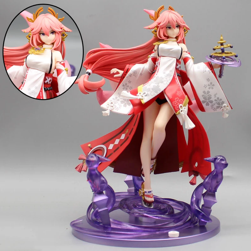 

Genshin Impact Yae Miko Kimono Figure Gk The True Meaning Of Fox Action Figurines Anime Game Model Pvc Statue Doll Toy Kid Gift