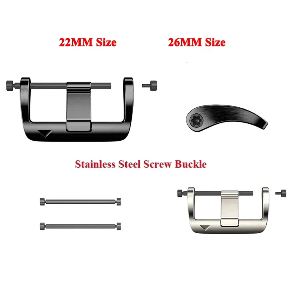 22 26mm Stainless Steel Buckle Connector for Garmin Fenix 7X 6X Fenix7 6 Fenix 5X 5 3 3HR Watch Easy Fit Quick Fit Screw Buckle