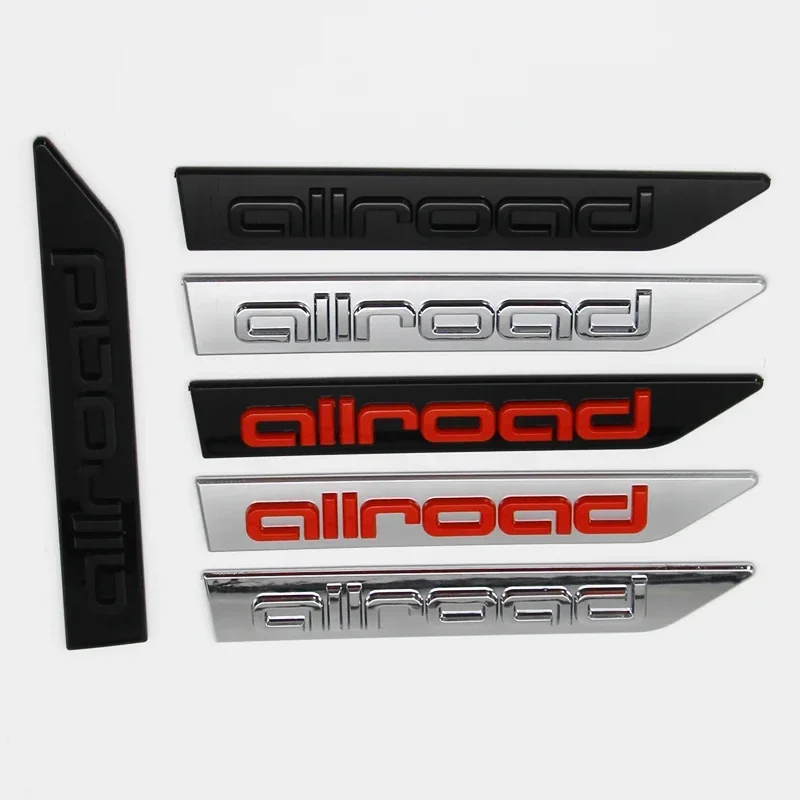

2PCS Car ABS Fender Car Sticker Fender Logo Sticker Allroad Letter Badge For Audi A3 A4 A5 A6 A7 A8 TT Q3 Q5 Q7 S3 S4 S5 S6 B6