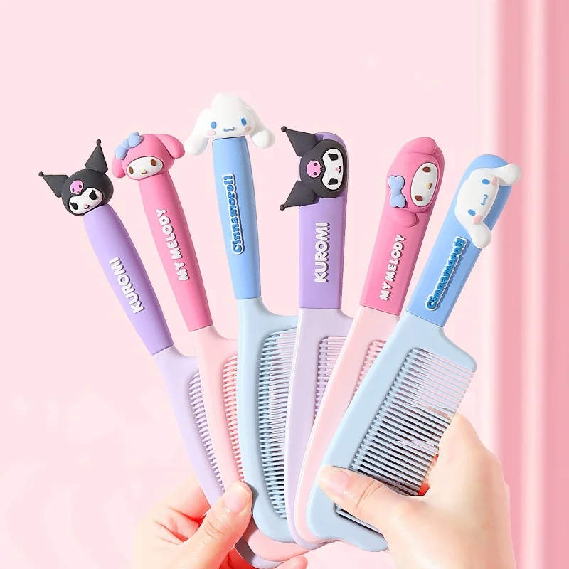 Kawaii Sanrio Comb  Kuromi Melody Cinnamoroll cute cartoon fashion Dressing comb Relaxing Scalp student Cleaning  supplies