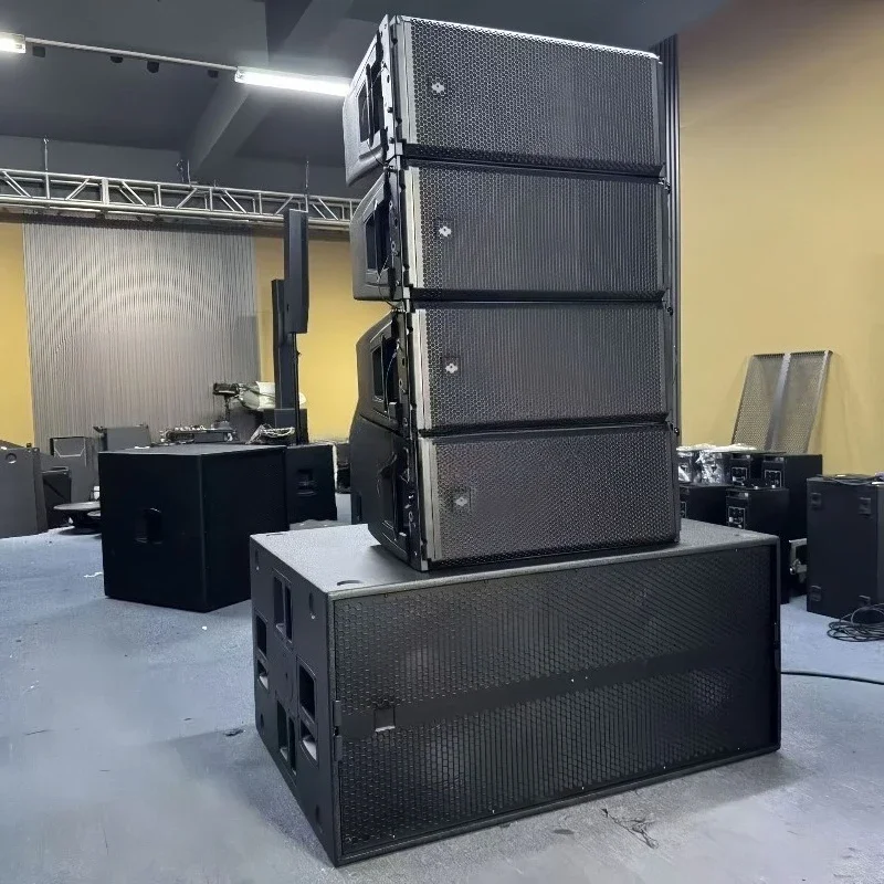 Dual 18-inch high-power subwoofer linear array audio stage performance professional audio concert bar KTV speakers