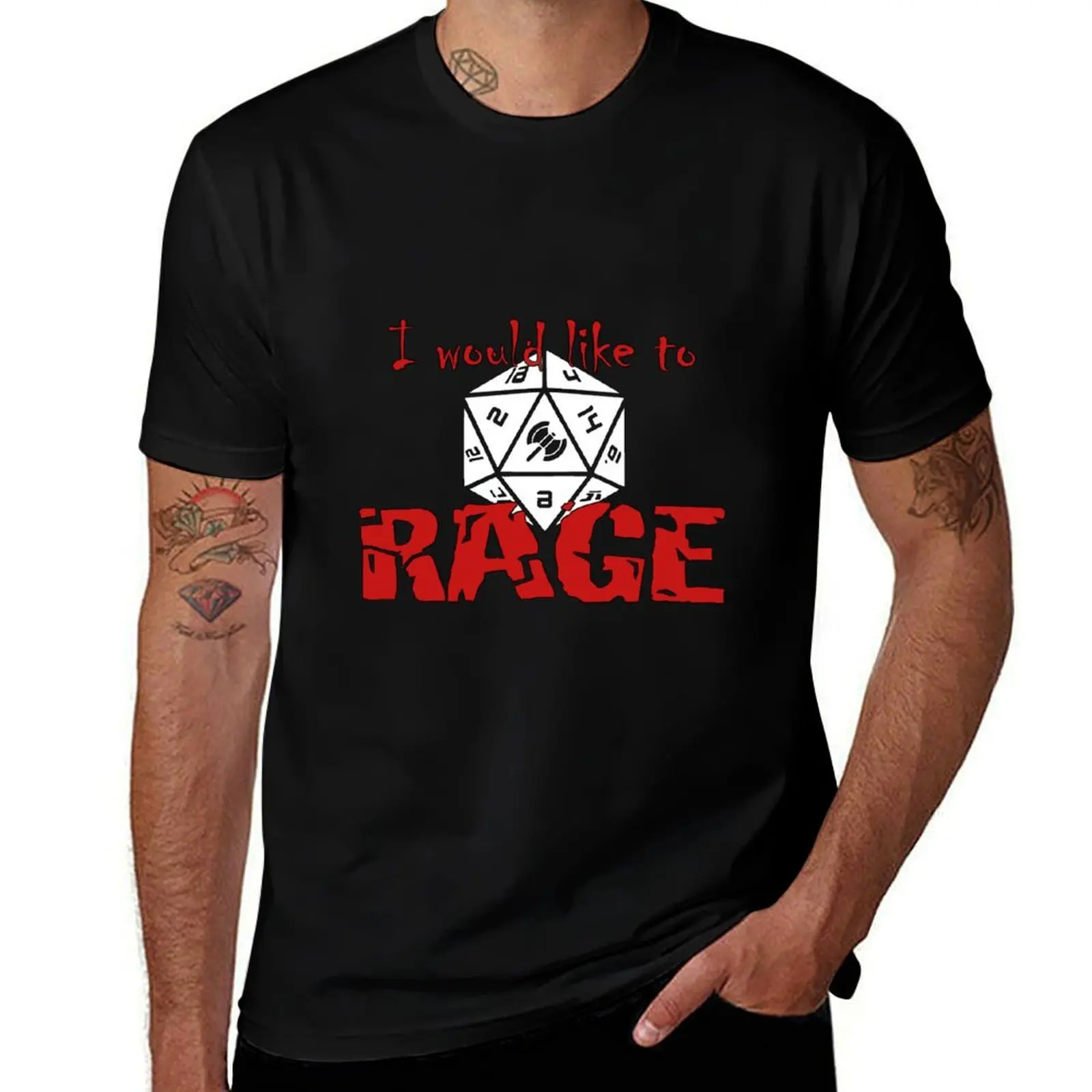 

I Would Like To RAGE T-Shirt croswit shirt man Funny t-shirts street wear cotton man t-shirts mens white t shirts