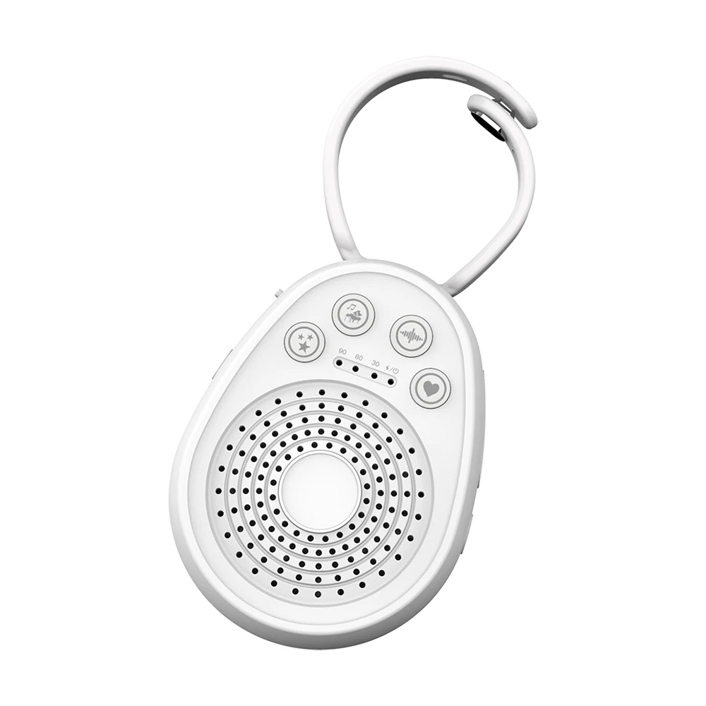 Portable Baby White Noise Machine, 20 Soothing Sounds & Timer, USB-C Rechargeable for Nursery