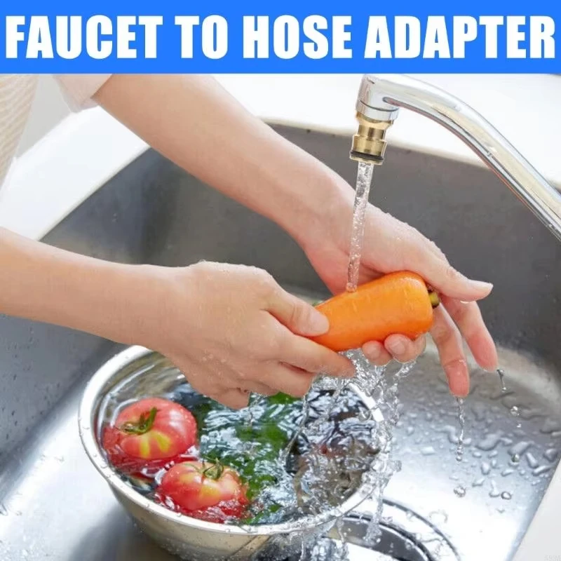 1-3pcs Kitchen Universal Faucet Adapter Brass Faucet Connector Mixer Hose Adaptor Basin Fitting Car Wash Watering Garden Tools