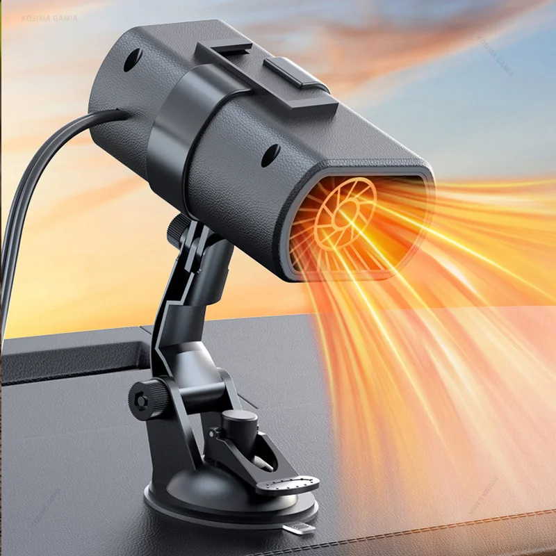 12V Electric Heated Fan 150W Car Heater Winter Fast Heating Portable Demister Defroster Heating Fan Dryer Windshield Defogging