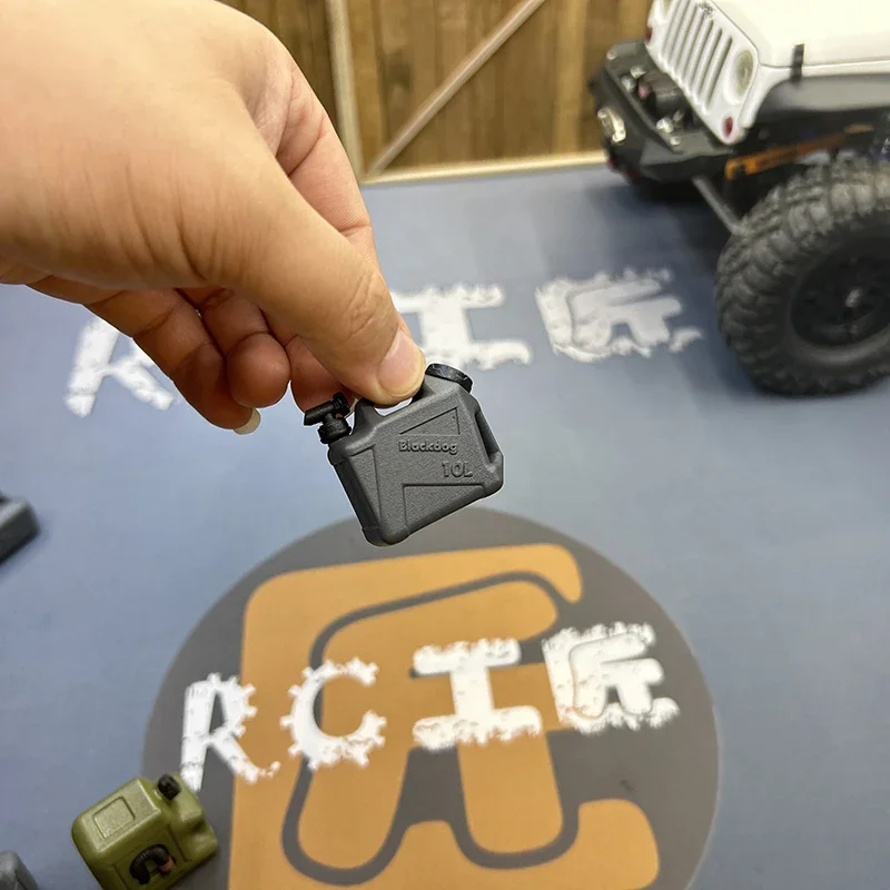 محاكاة التخييم برميل زيتي دلو رف أمتعة الديكور ل 1/10 RC الزاحف سيارة Traxxas TRX4 المدافع محوري SCX10 RC4WD D90
