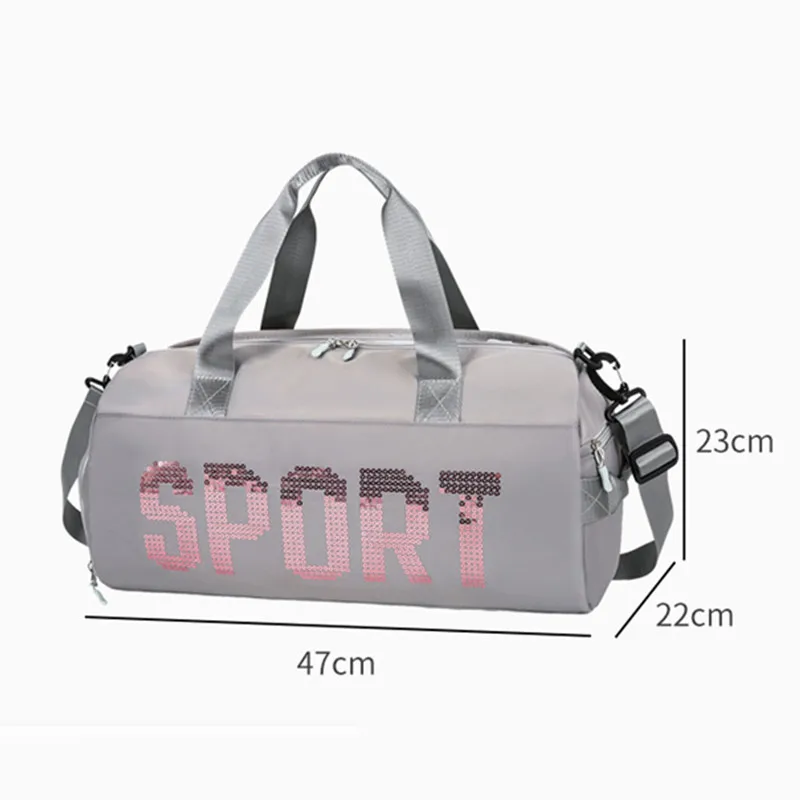 Bolsa de gimnasio impermeable para hombre y mujer, Maleta grande para entrenamiento de Yoga, ejercicio, bolsillo para zapatos, Fitness, hombro,