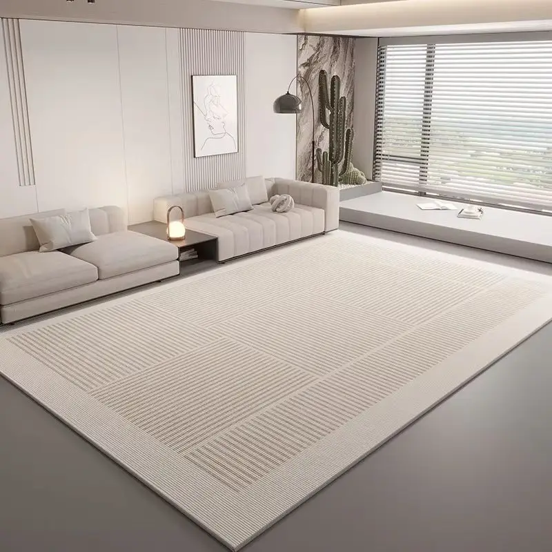 VIKAMA Wabi-Sabi Living Room Carpet Non-Slip Sofa Tea Table Mat Bedroom Dining Room Carpet Modern Home Decoration