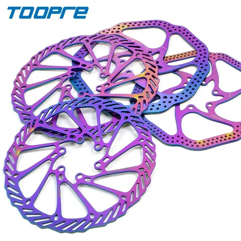 TOOPRE MTB Disc Brake Rotor G3/ HS1 160 180 203mm Colorful Stainless Steel Rotor Disc For Mountain Road Cruiser Bike Brake Parts