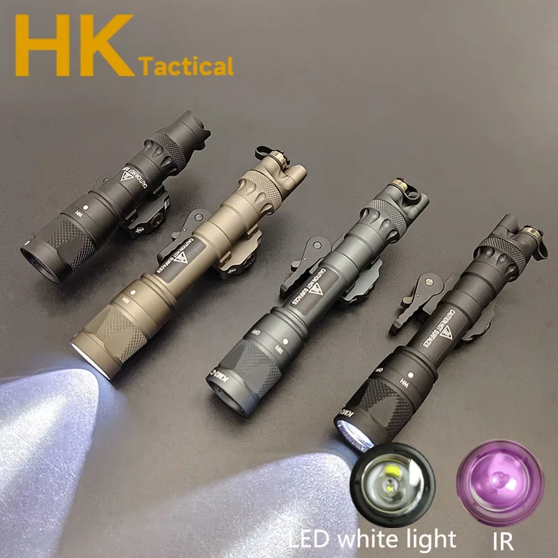 Tactical Weapon Light M600 M622V M323V IR Llluminator And LED White Light Flashlight With Quick Release Base Fit 20MM Rail