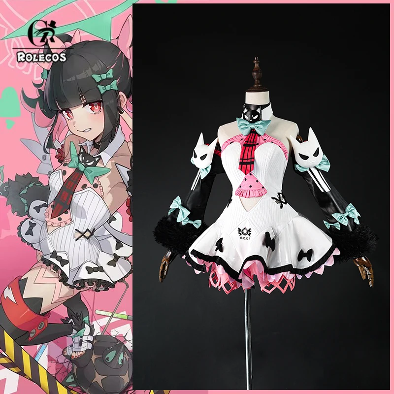 ROLECOS Game Zenless Zone Zero Nangong Yu Cosplay Costume Angels of Delusion Leader Dancer Women Dress Halloween Party Outfit