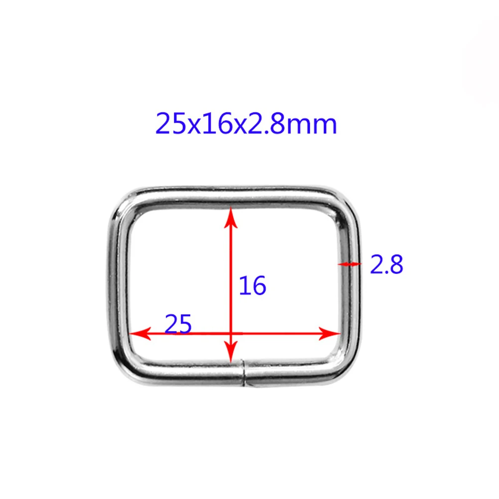 

80 pcs Square Zinc Alloy Buckles Metal Bag Accessories DIY Luggage Overalls Repairing Handbag Backpack Tote Sewing Crafts