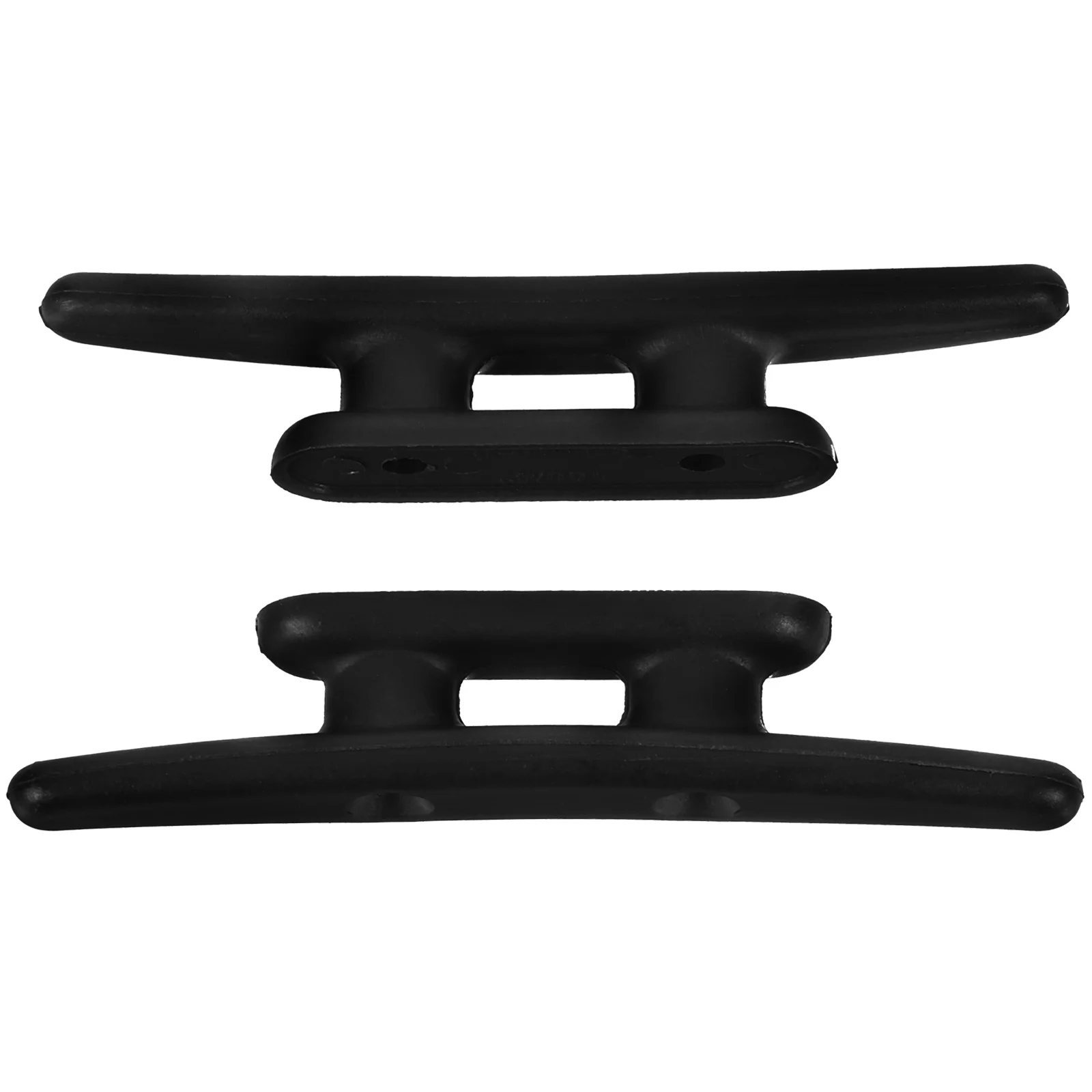 

2 pcs 5 Inch Black Nylon Cleats Marine Yacht Mooring Rope Tie Flat Bottom for Kayak Dock Canoe Boat Accessories