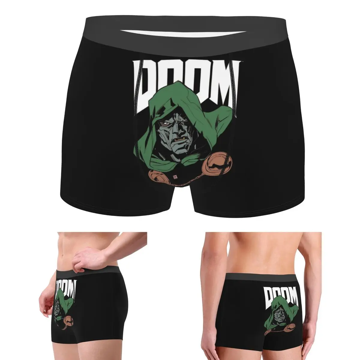 

Boxer Underpants Shorts American Rapper MF Doom Mad Villain Music Artist Panties Men Soft Underwear for Homme Man Boyfriend Gift