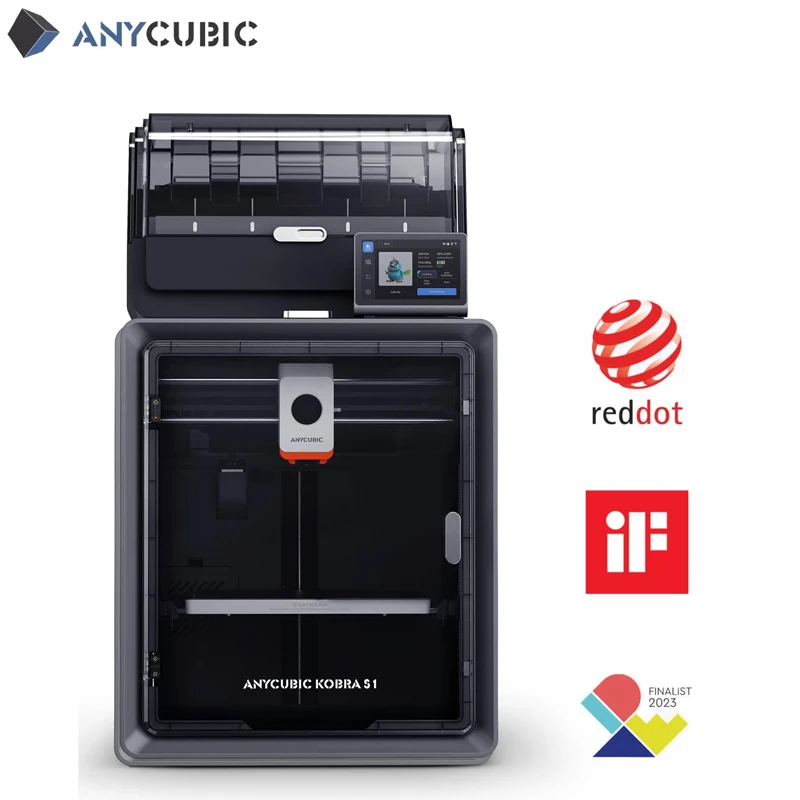 

3D-принтер Anycubic Kobra S1 Combo, многоцветный, высокоскоростной (до 600 мм/с), высокоточный, быстрая печать, размер 250x250x250 мм