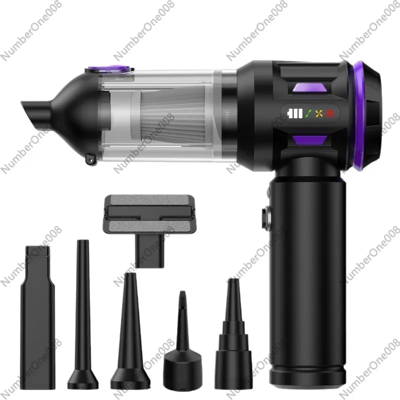 Cordless Car Vacuum Cleaner with Digital Display, One-Key Dust Emptying Blow Suction 2-in-1, Handheld Mini Vacuum for Car